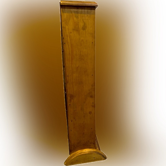 VTG CD GAME MEDIA ACCESSORY HOLDER WOODEN CABINET 5 CUBBY SHELF SHELVES 30 3/4” - Picture 8 of 15